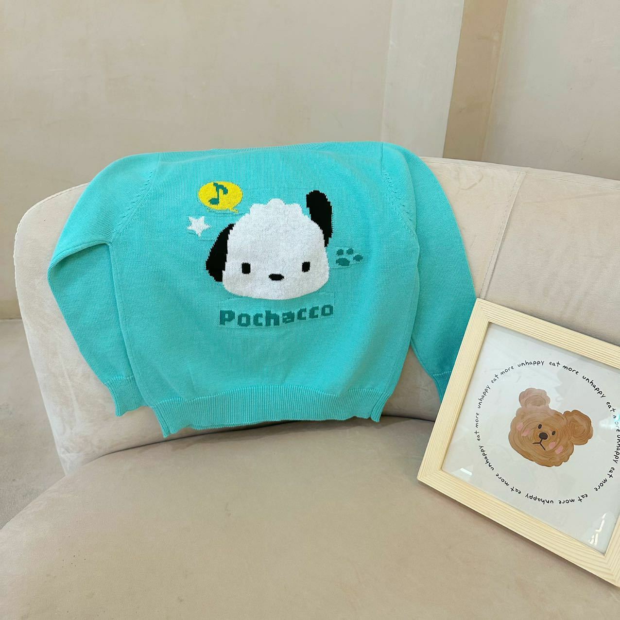 Sanrio 卡通刺繡針織冷衫 -1件 - 1