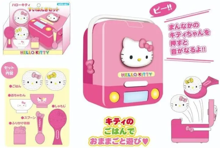 現貨🌸日本直送 | Sanrio Hello Kitty電飯鍋套裝/角色扮演家家酒玩具