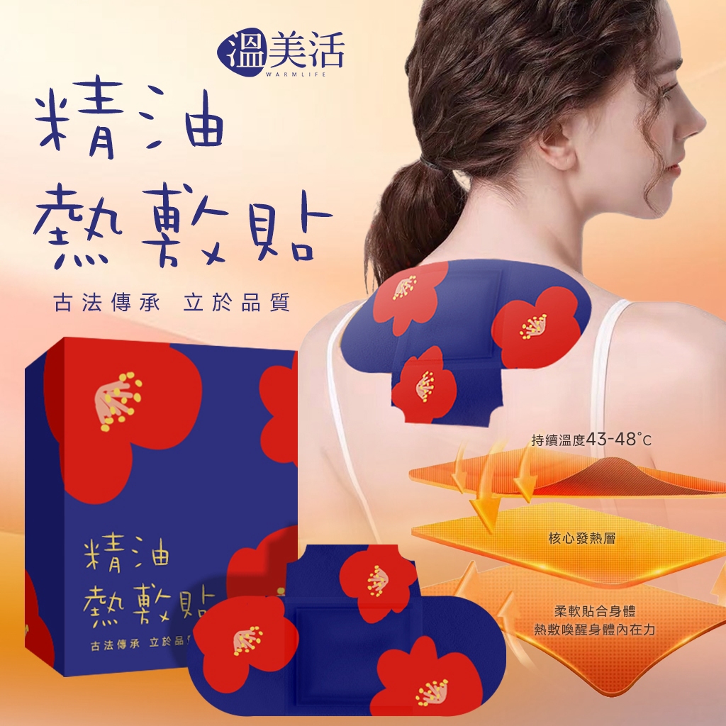 ＜限時預購＞ 溫美活後頸適敷樂精油貼片(1盒5組) TW261019S03 《23/10截單，預計11月下旬到港》