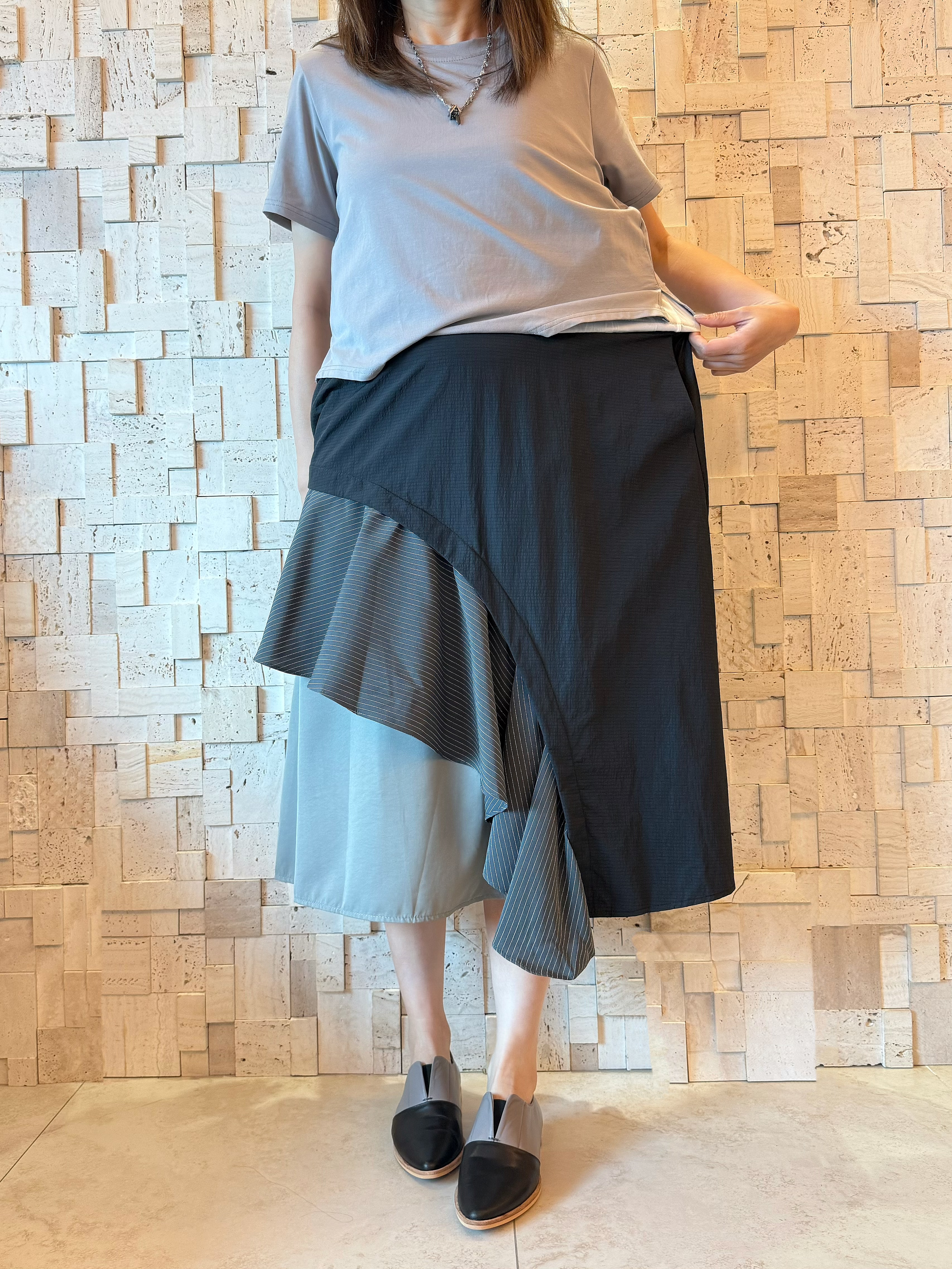 S00358 假兩件棉拼梳織Op❣️