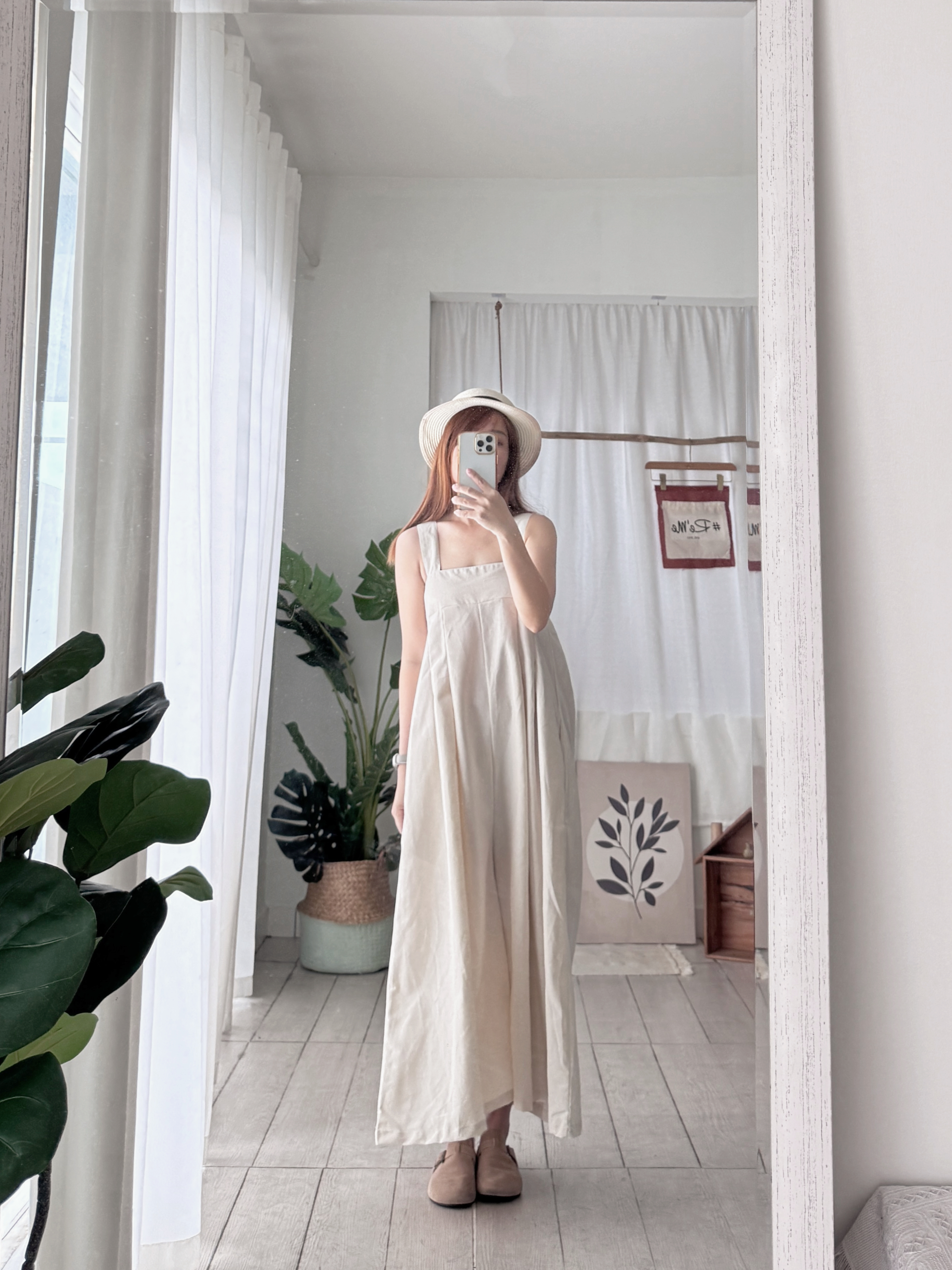 日系阔腿松弛感连身裤