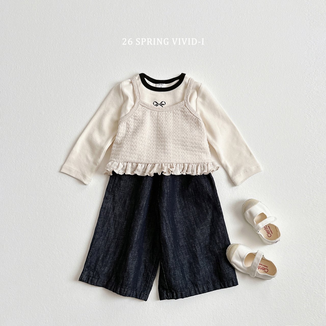 🌸預訂 韓國直送🌸🇰🇷VIVIDI四色荷葉邊針織吊帶胸衣