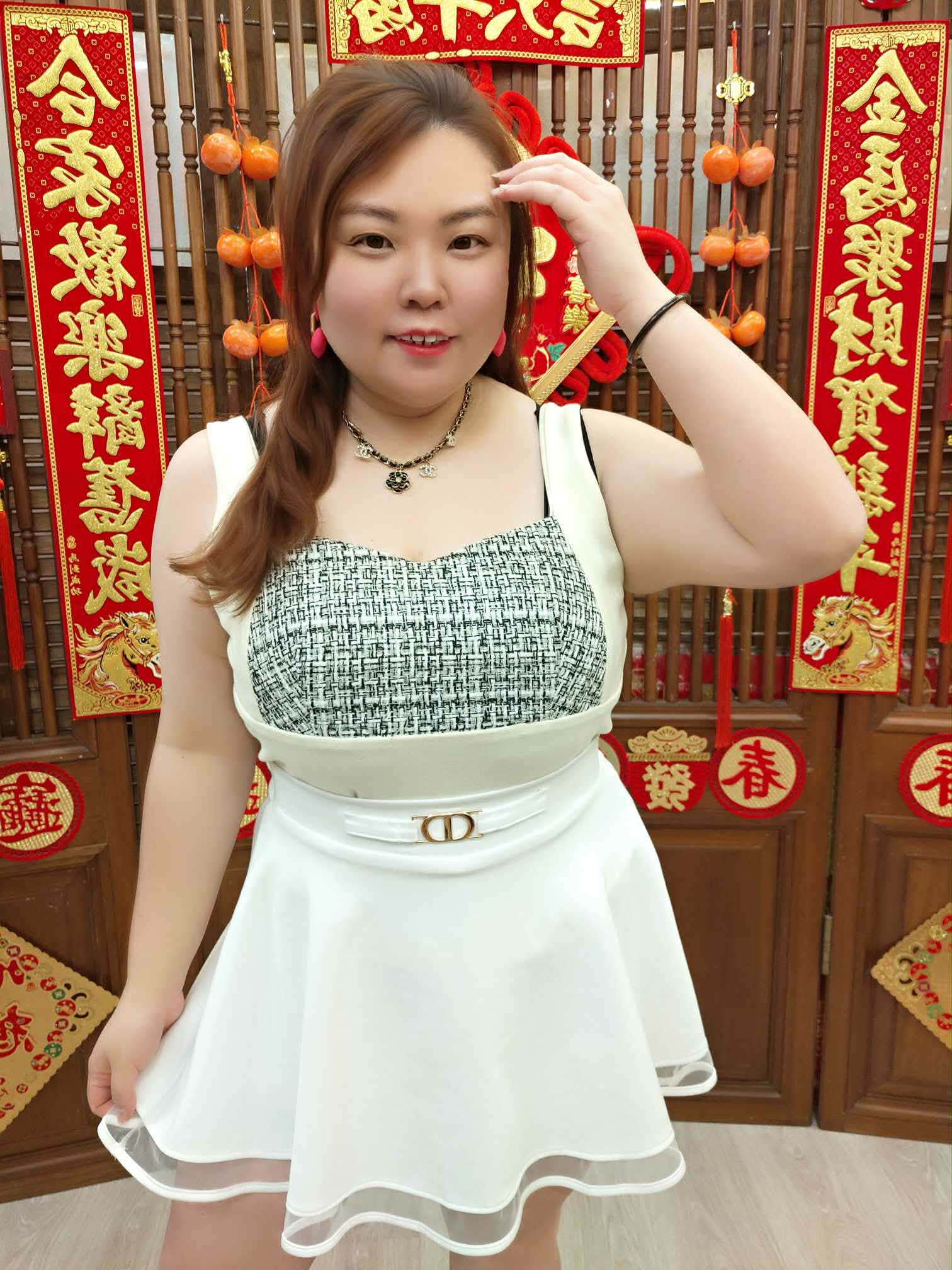 NJN10 TW#3501 小香风粗带款背心