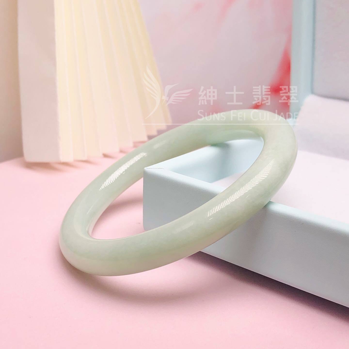 擺三橋晴水色圓鐲55.9mm - 1