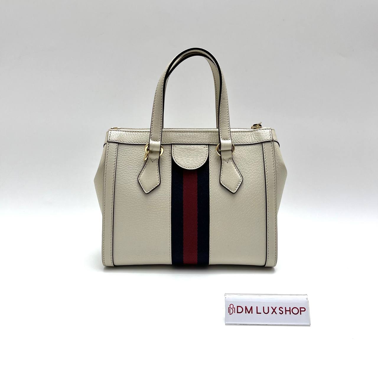 Gucci Web Ophidia Small White Tote Bag