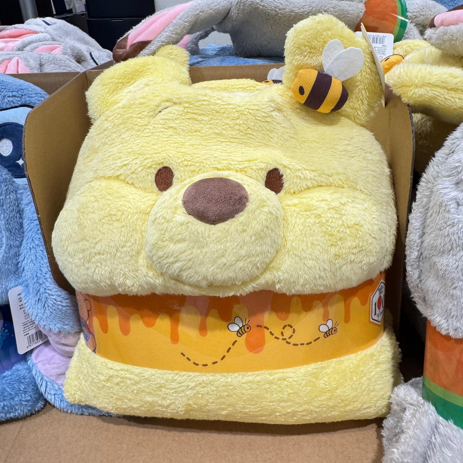Disney 迪士尼 3D立體連帽造型絨毛保暖披肩毯 (維尼/史迪奇/茱蒂)  