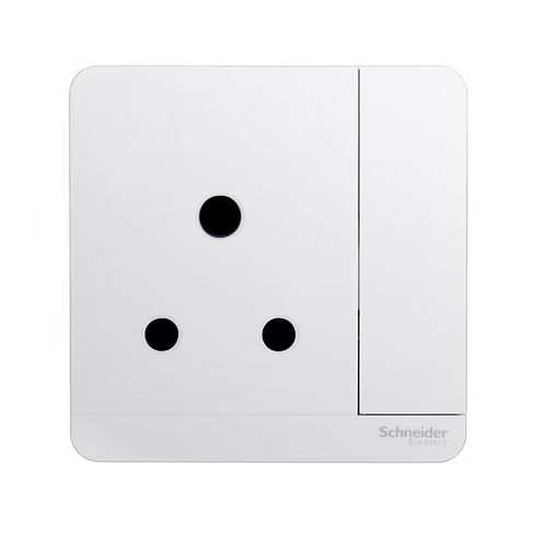 施耐德 AvatarOn 白 15A單蘇有掣有燈 插座