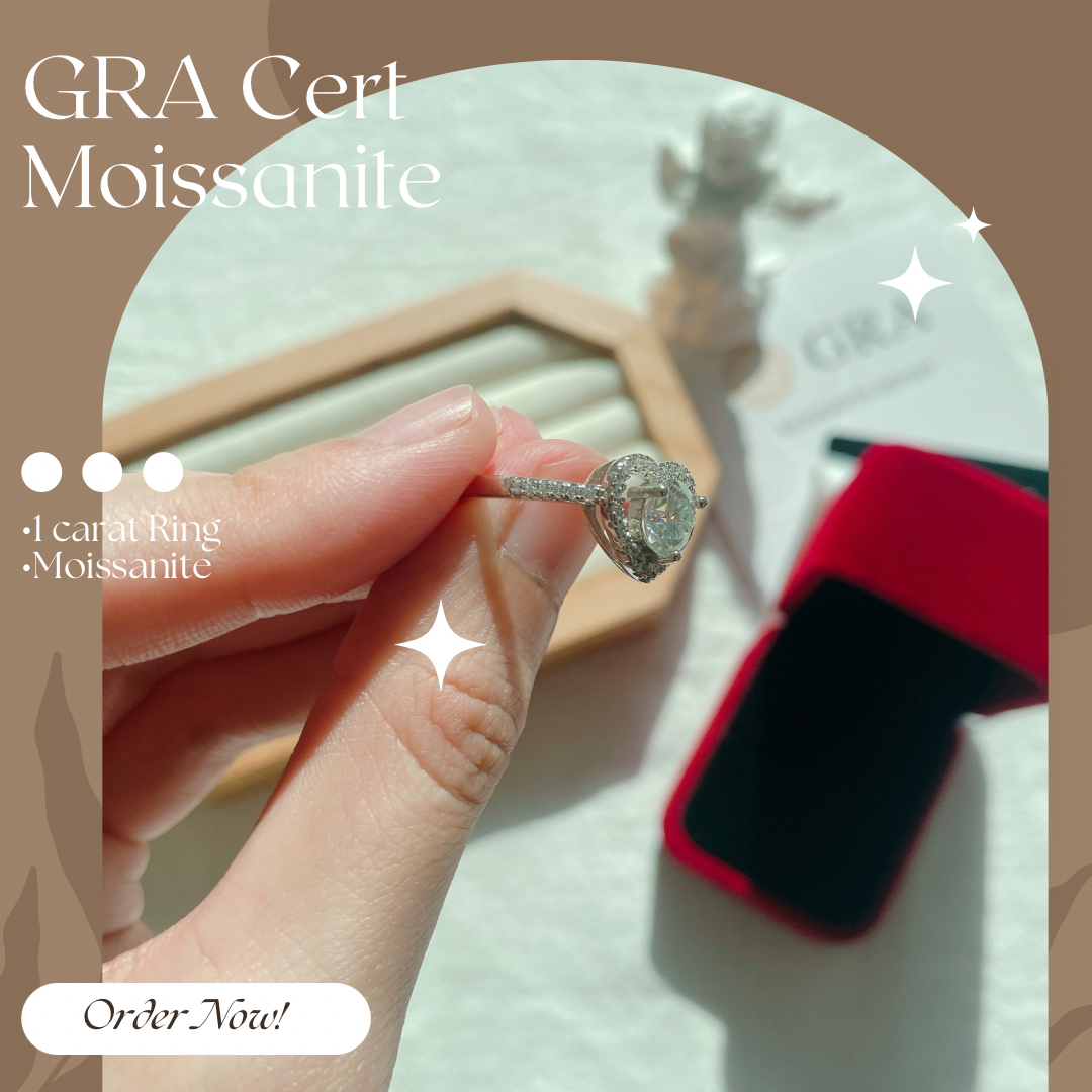 Moissanite Heart Ring BTJZ-030