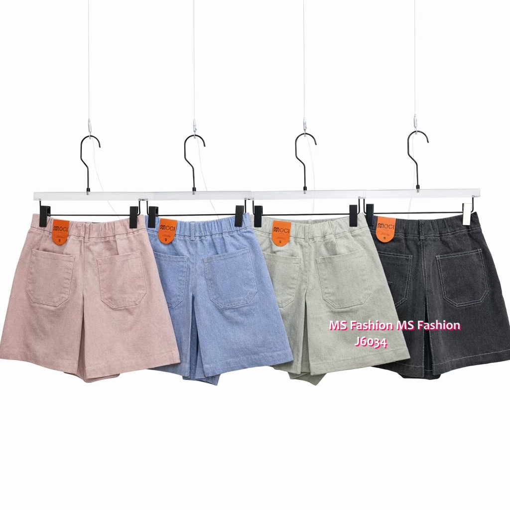 J6034 韓國🇰🇷型格明線裙褲仔