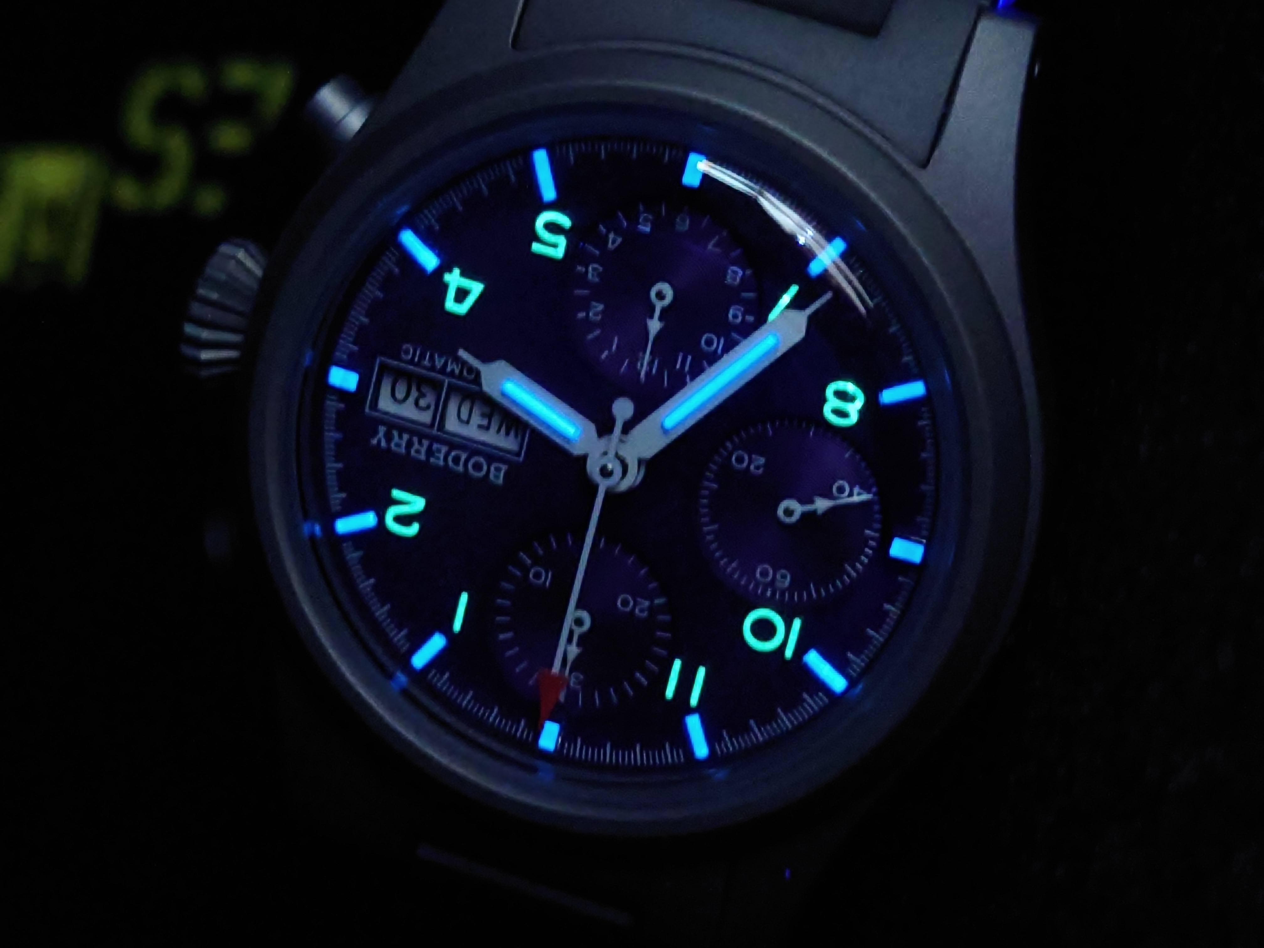 Boderry Landmaster Titanium Chronograph Automatic -  BD-A18T-01B Black