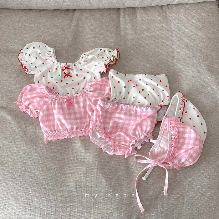 🇰🇷mybebe 泳衣+帽