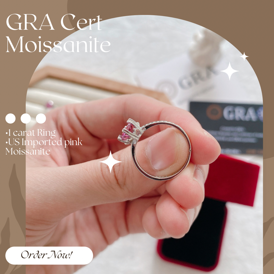 Pink Moissanite Ring Collection - Shop Now