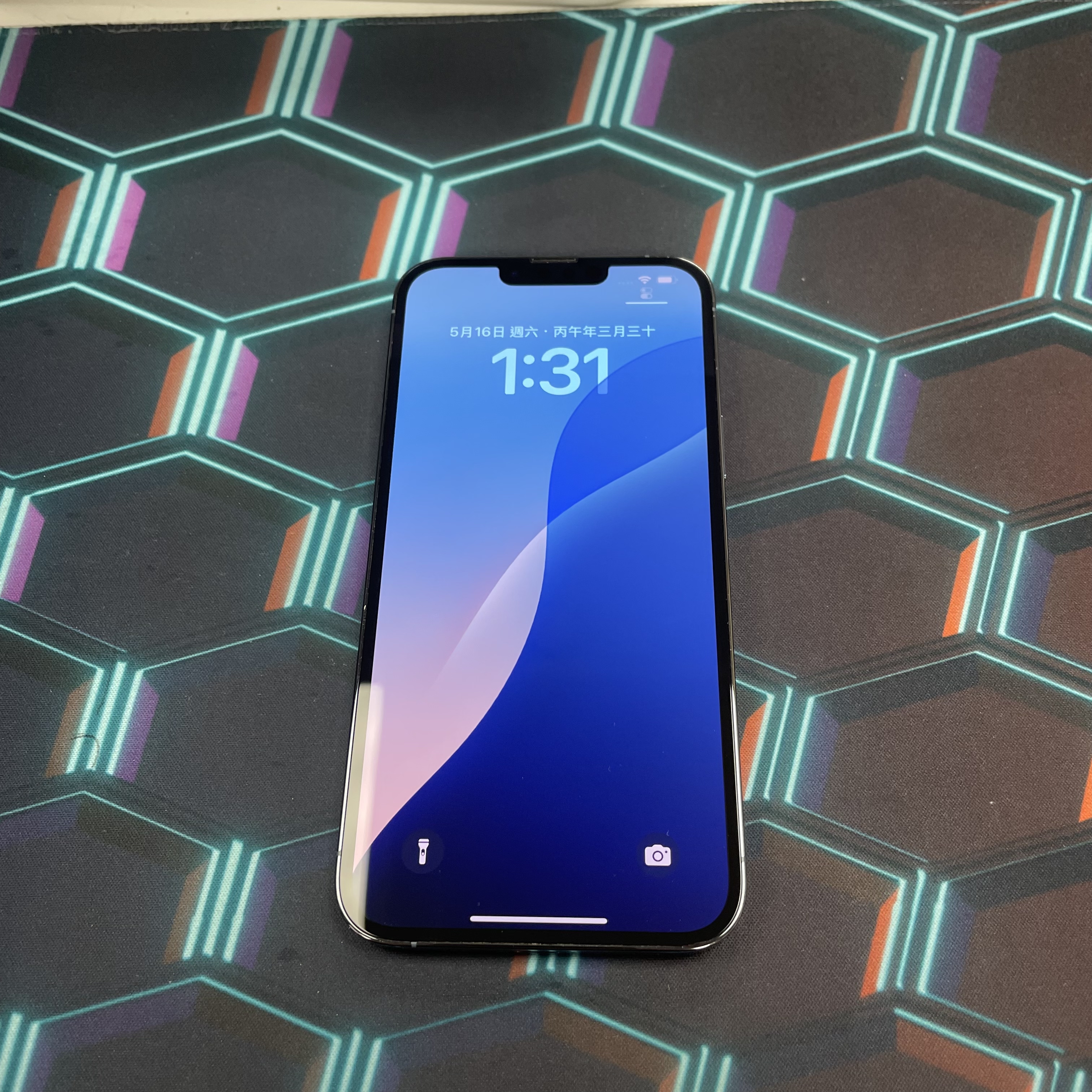 *6566 13 pro max 完美機 128GB 電67 藍色 blue