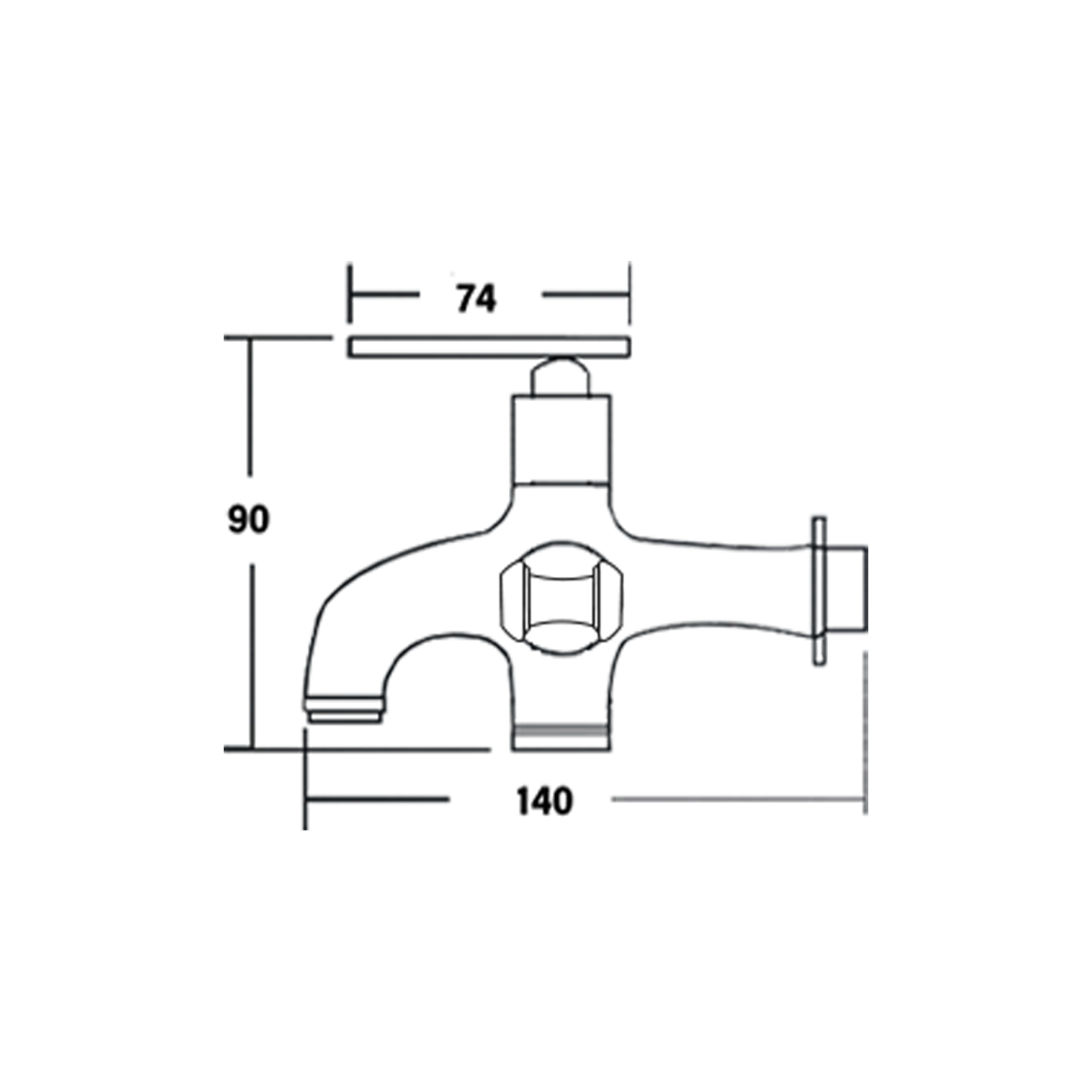 Otosani 304# Stainless Steel Mulit Purpose 2 Way Tap (966-5#) OTO966-05