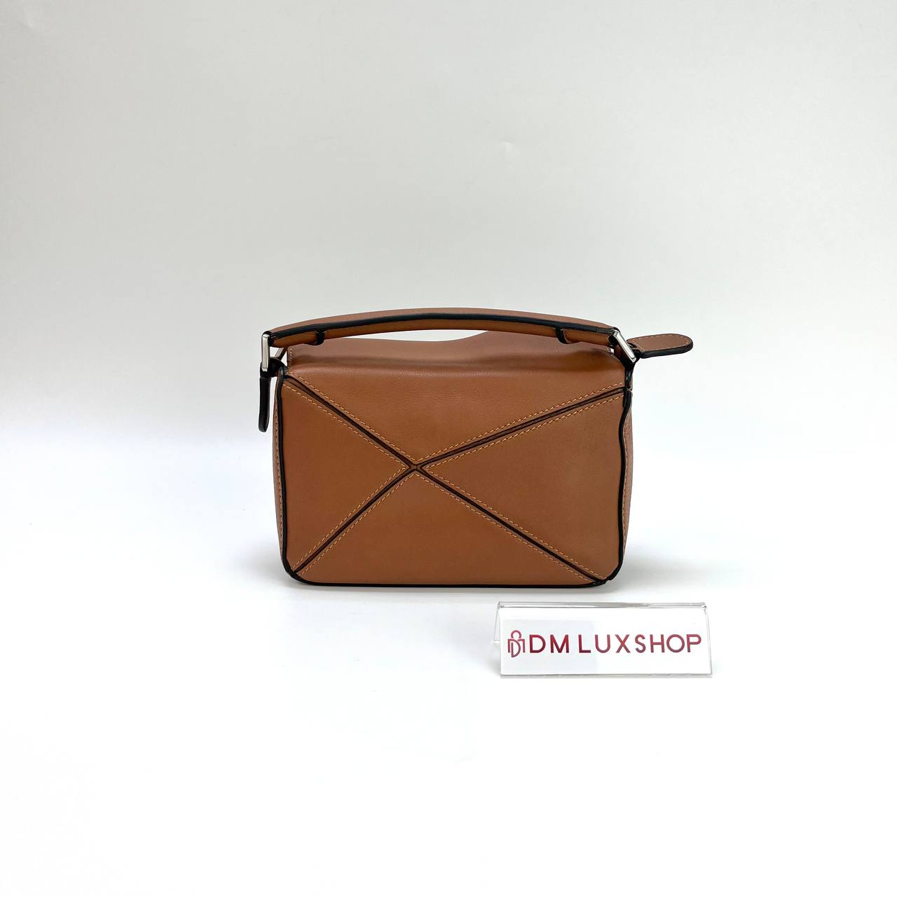 Loewe Brown Mini Puzzle Top Handle Crossbody