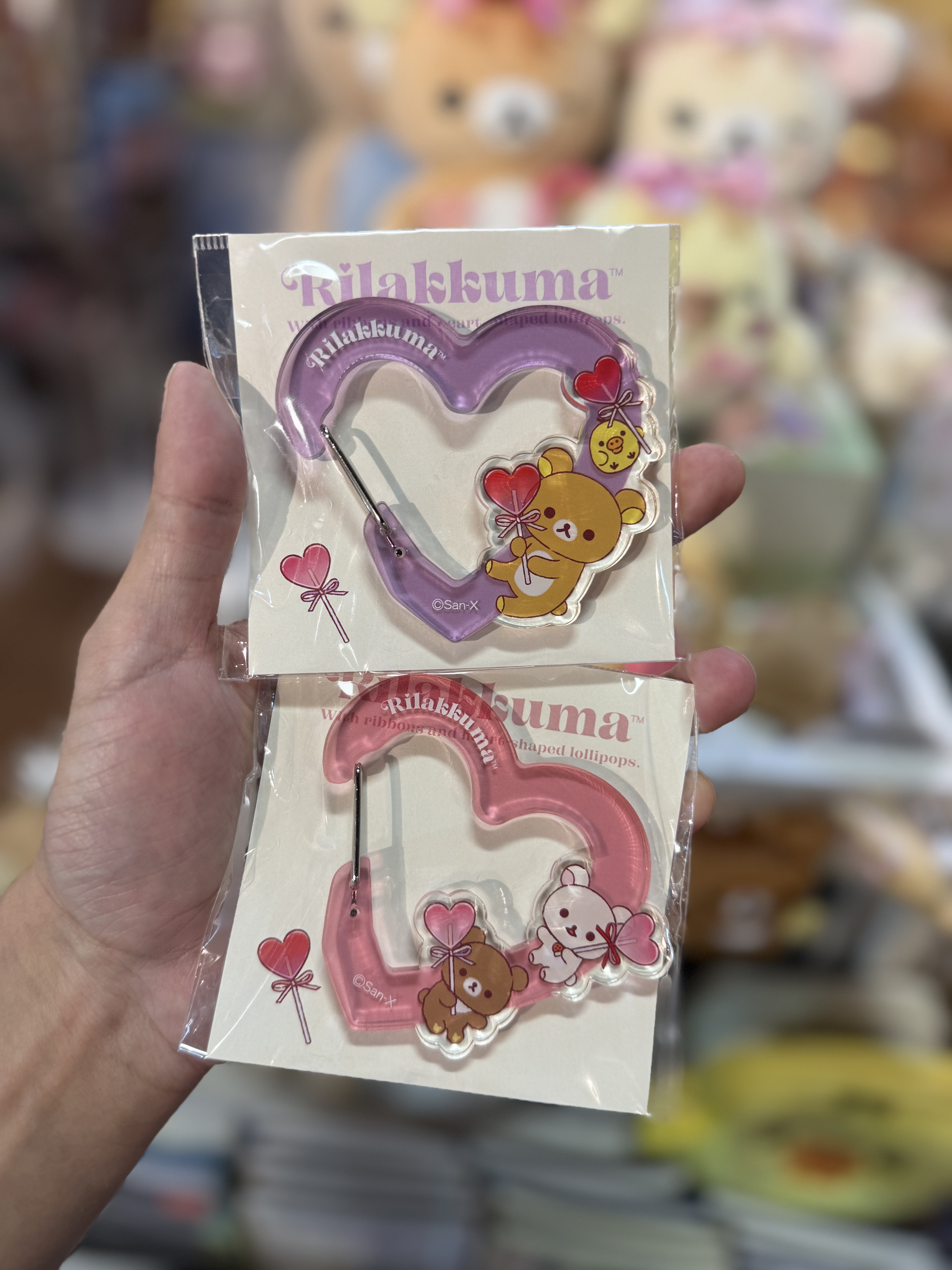 《現貨》全新日本專店限定 Rilakkuma情人節造型心型扣