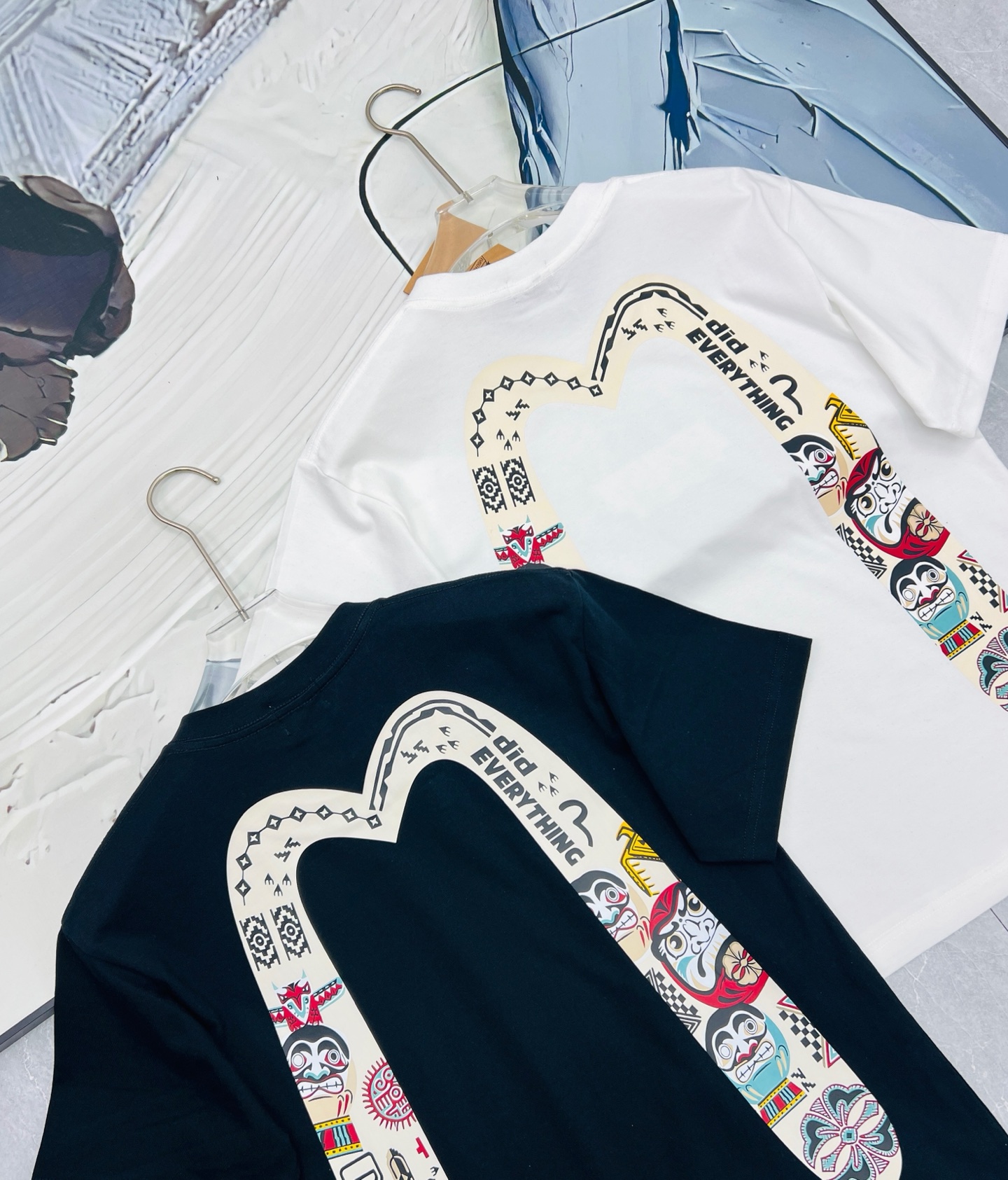 EVISU 達摩大M 印花短袖Tee 