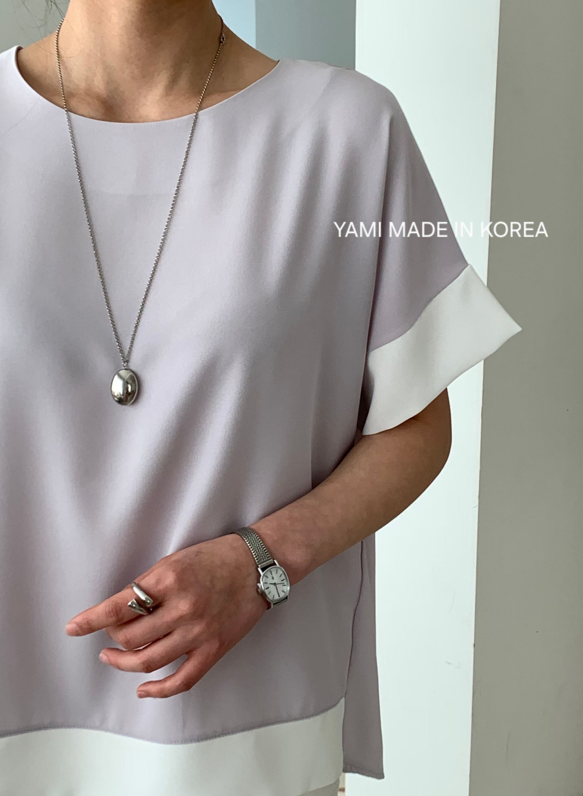 Made in Korea🇰🇷百塔拼色top