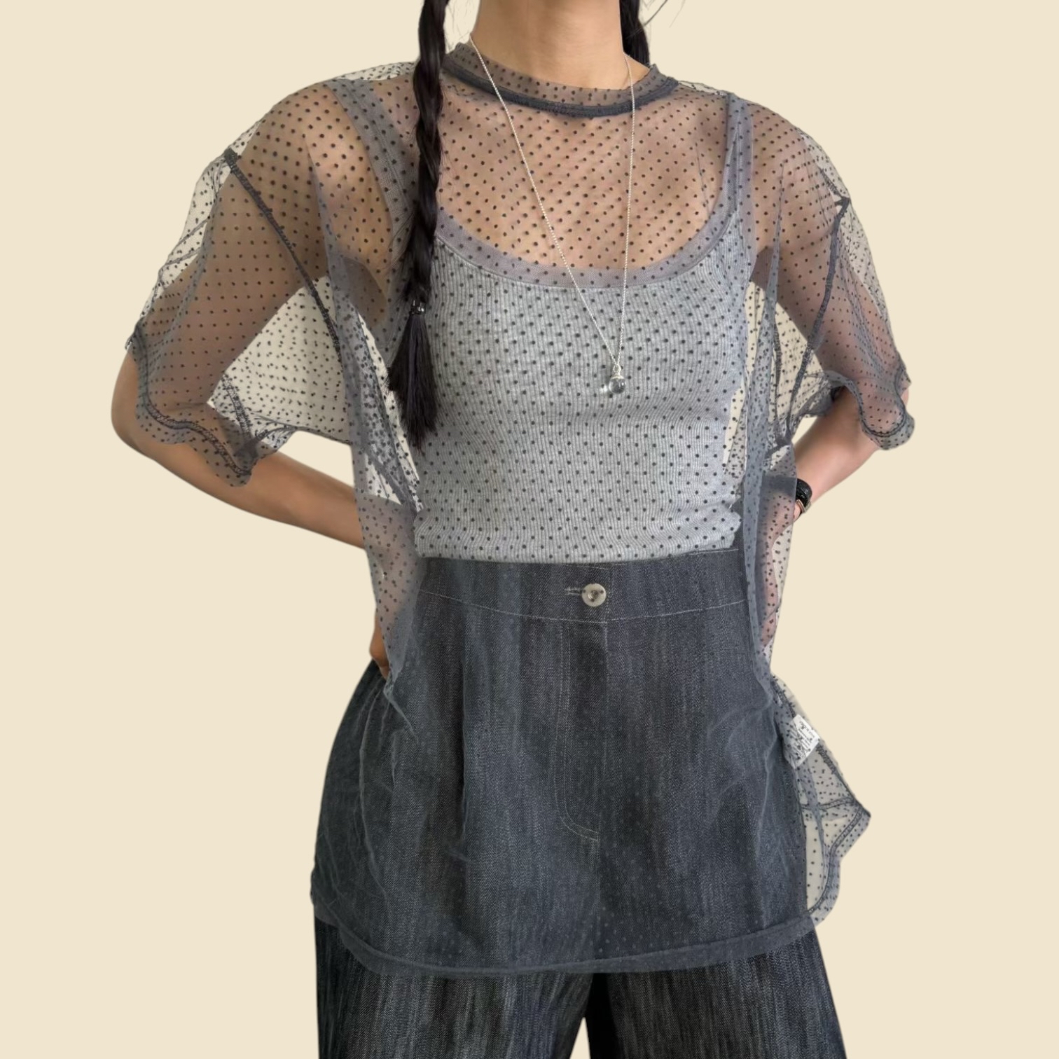 221418 點點紗Tee