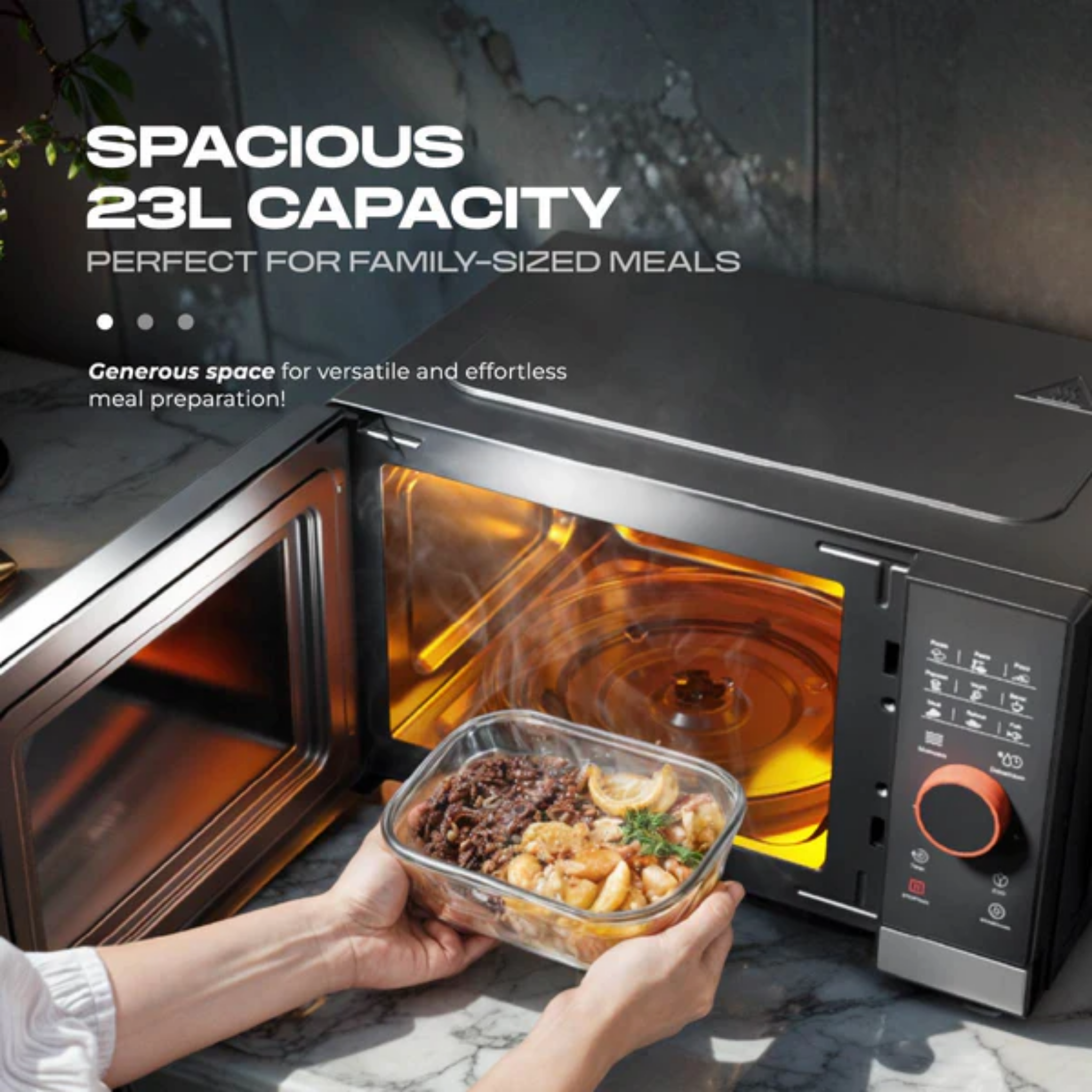 Russell Taylors 23L Digital Microwave Oven (M8)