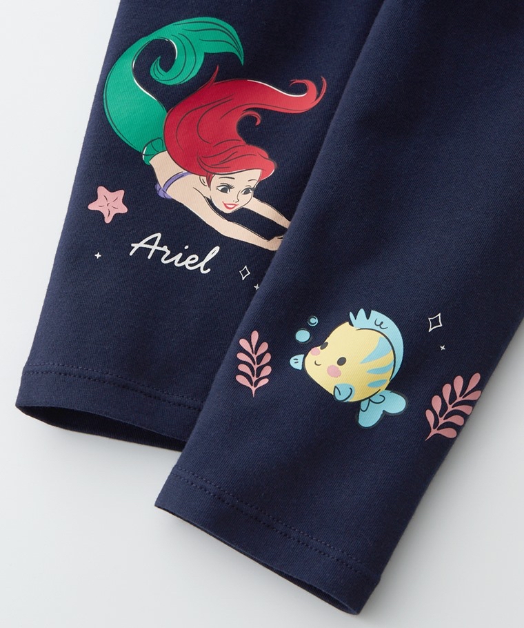 ☀️預訂 台灣直送☀️迪士尼公主系列三色人物印花彈力九分打底褲