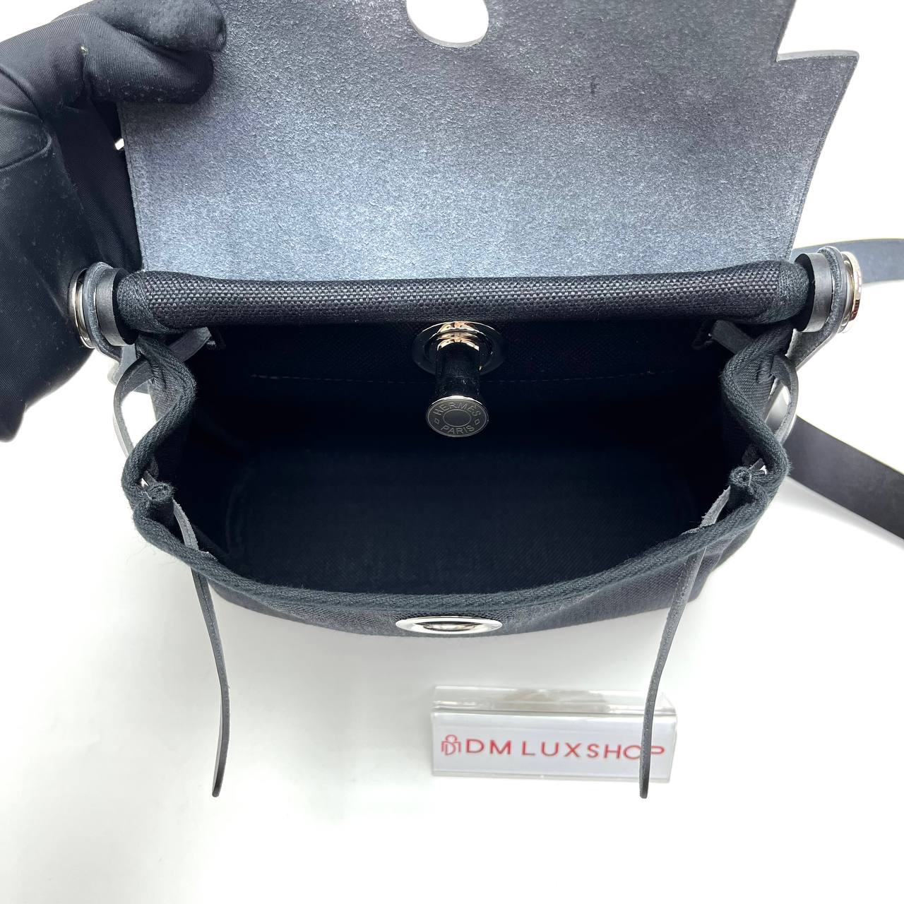 Hermes Mini Herbag Black (Stamp G)