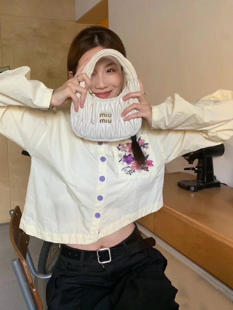 Miu Miu Quilted Leather Handbag: Chic and Versatile Designer Bag