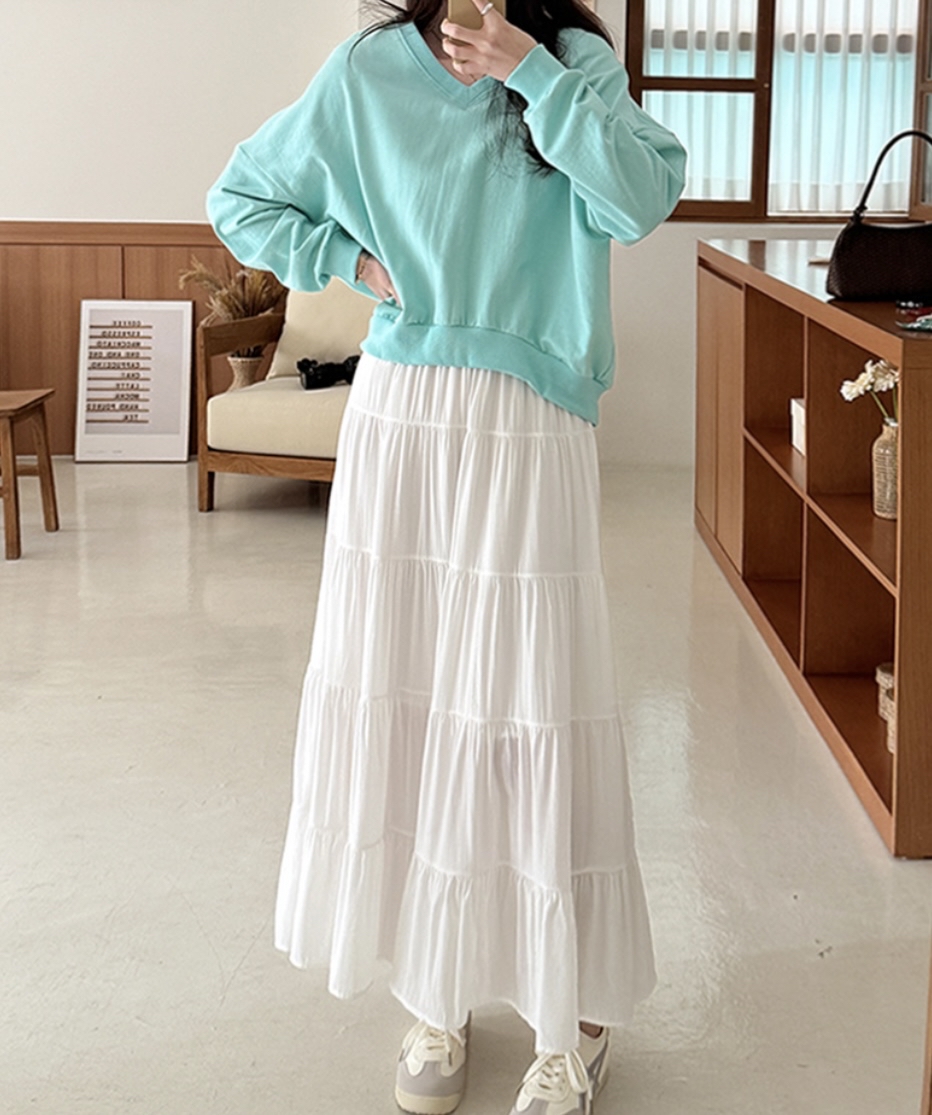 Made in Korea -靚色簡約V 領top