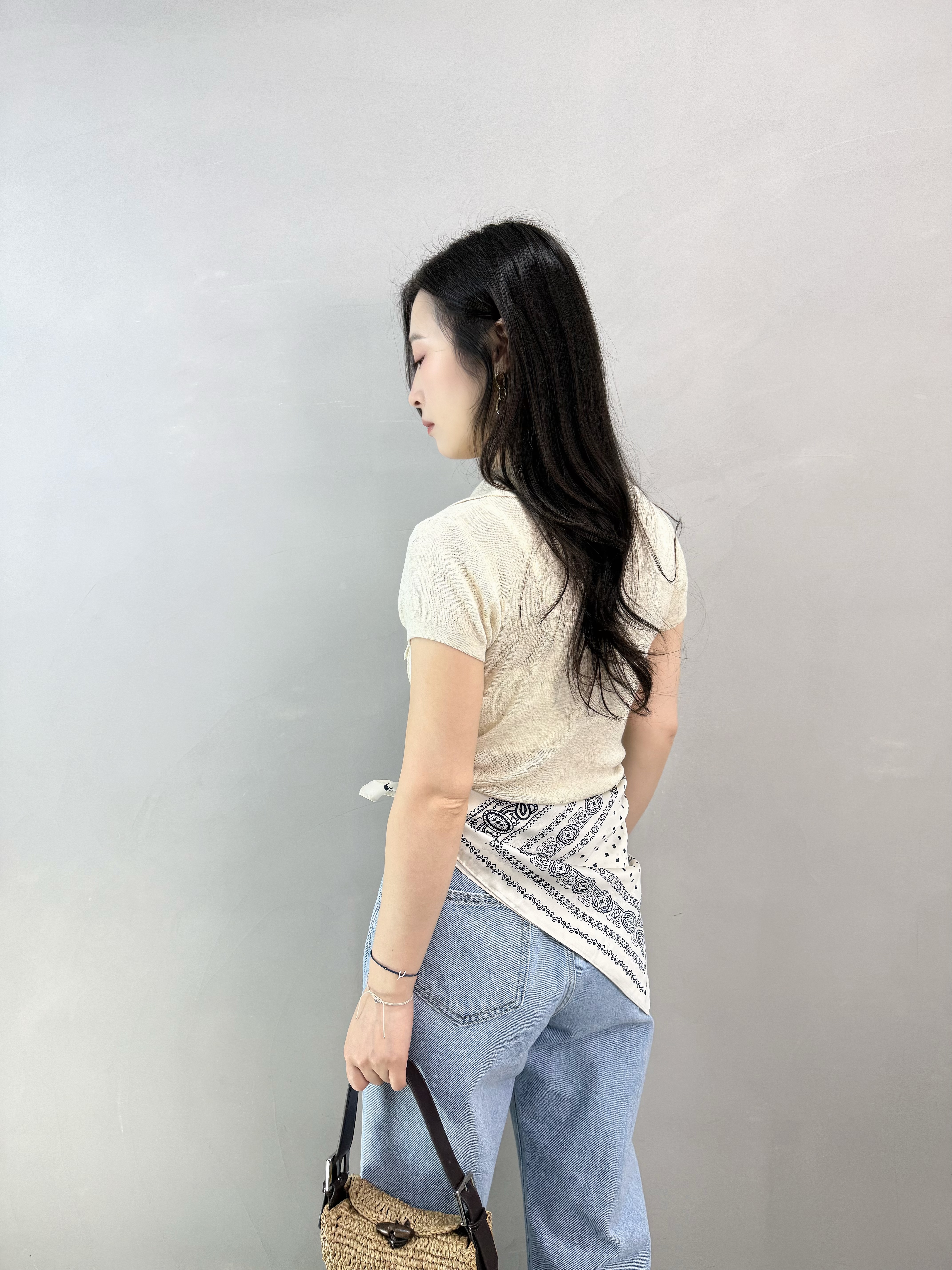 N62 反領混色線Top 