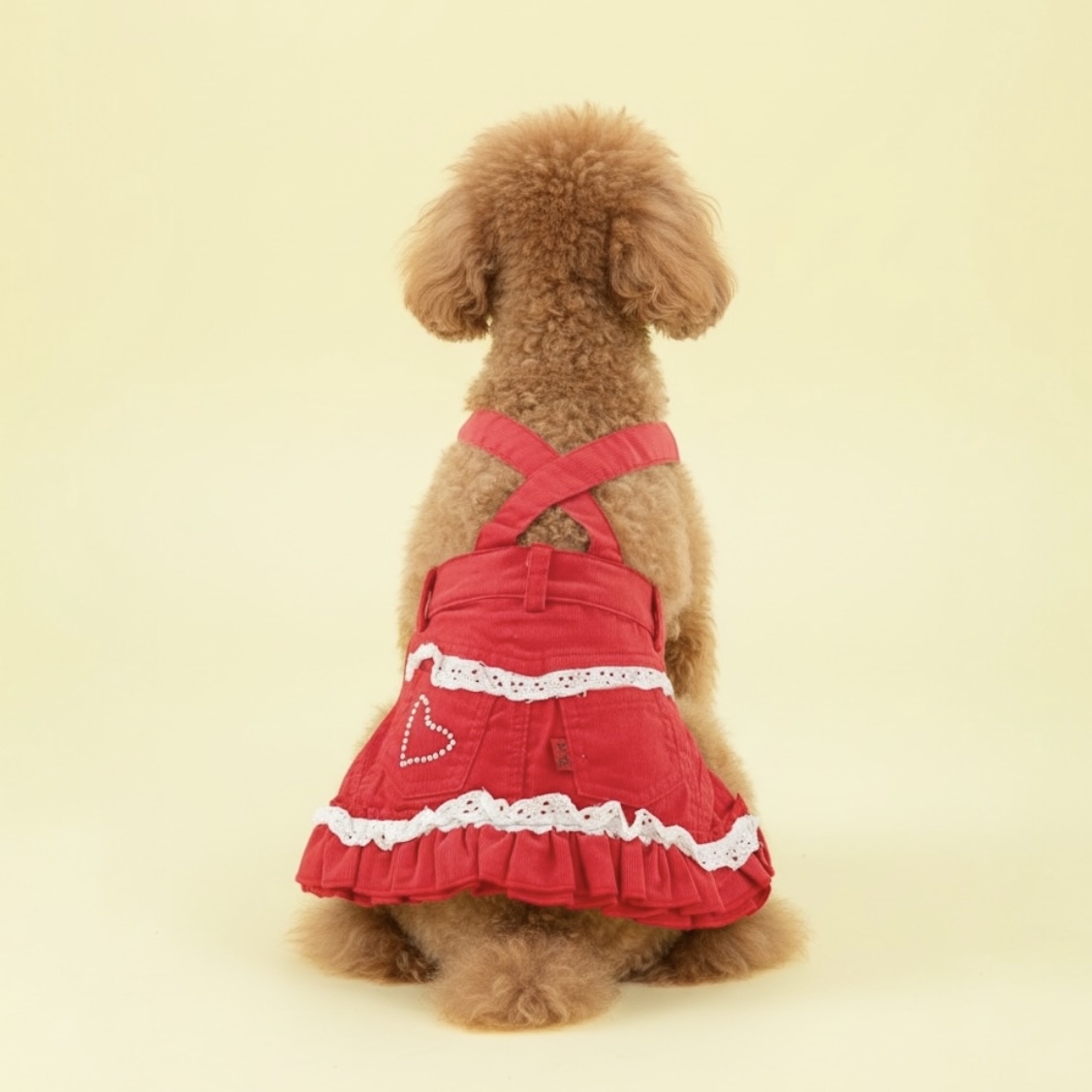 S277R Mavis Skirt 白花邊燈芯絨半截裙