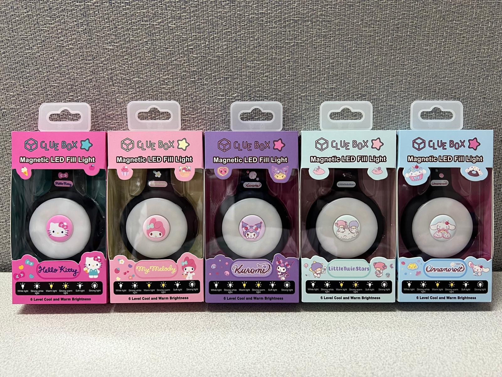 🌈 新品登場 CLUE BOX SANRIO CHARACTER 磁吸式LED補光/多用途燈 💕