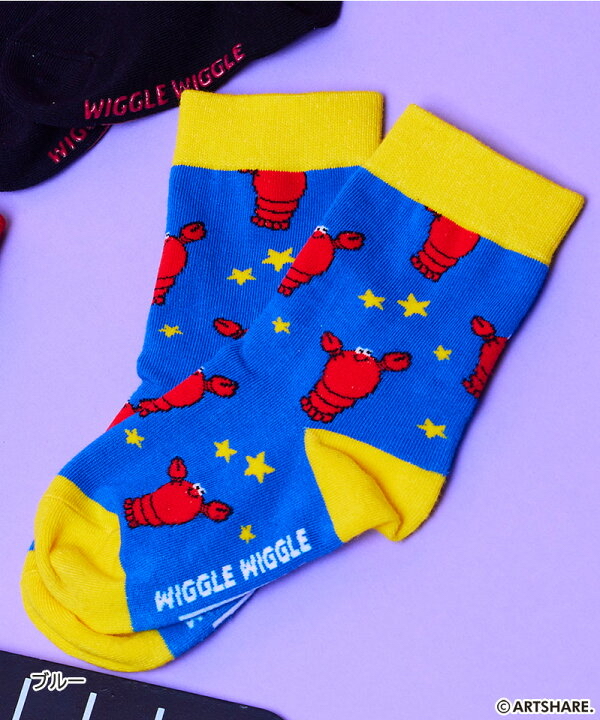 🇯🇵預訂 日本直送🇯🇵Markey’s x Wiggle Wiggle四色趣味圖案印花襪