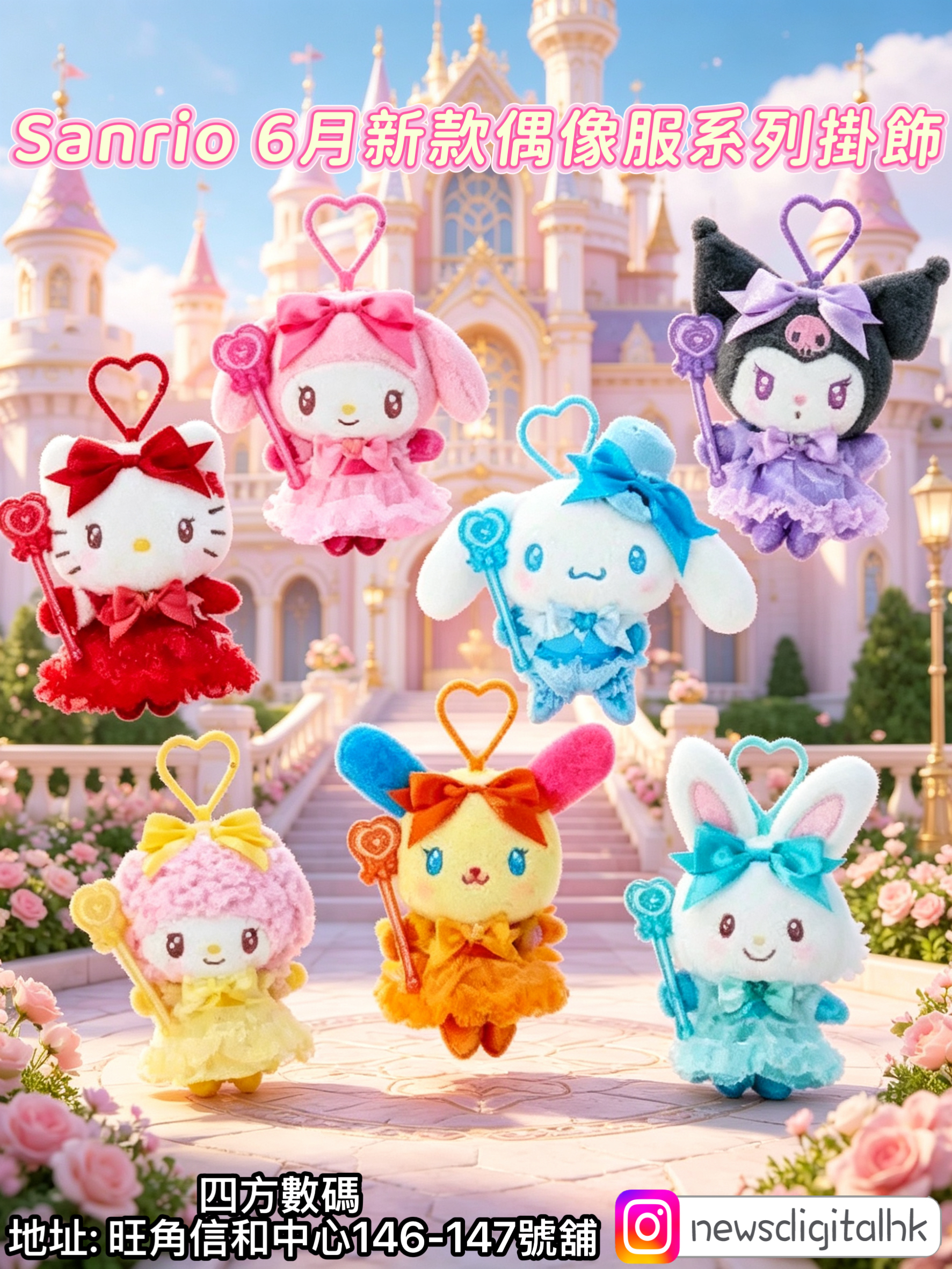 ［現貨］Sanrio 6月新款偶像服系列掛飾