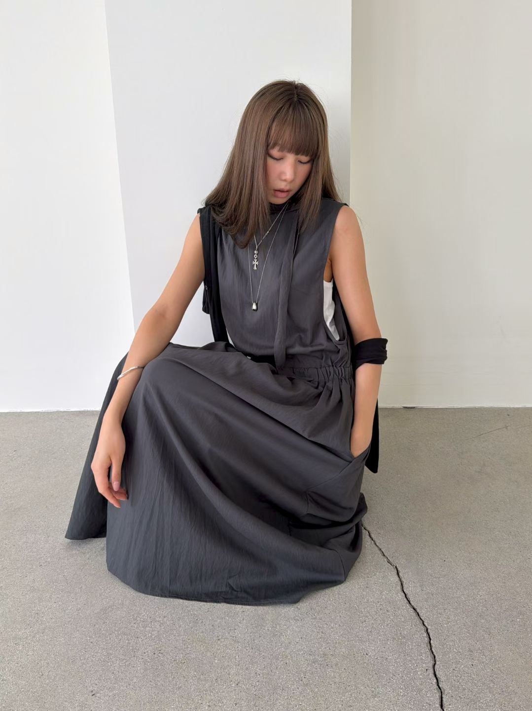 Long vest dress