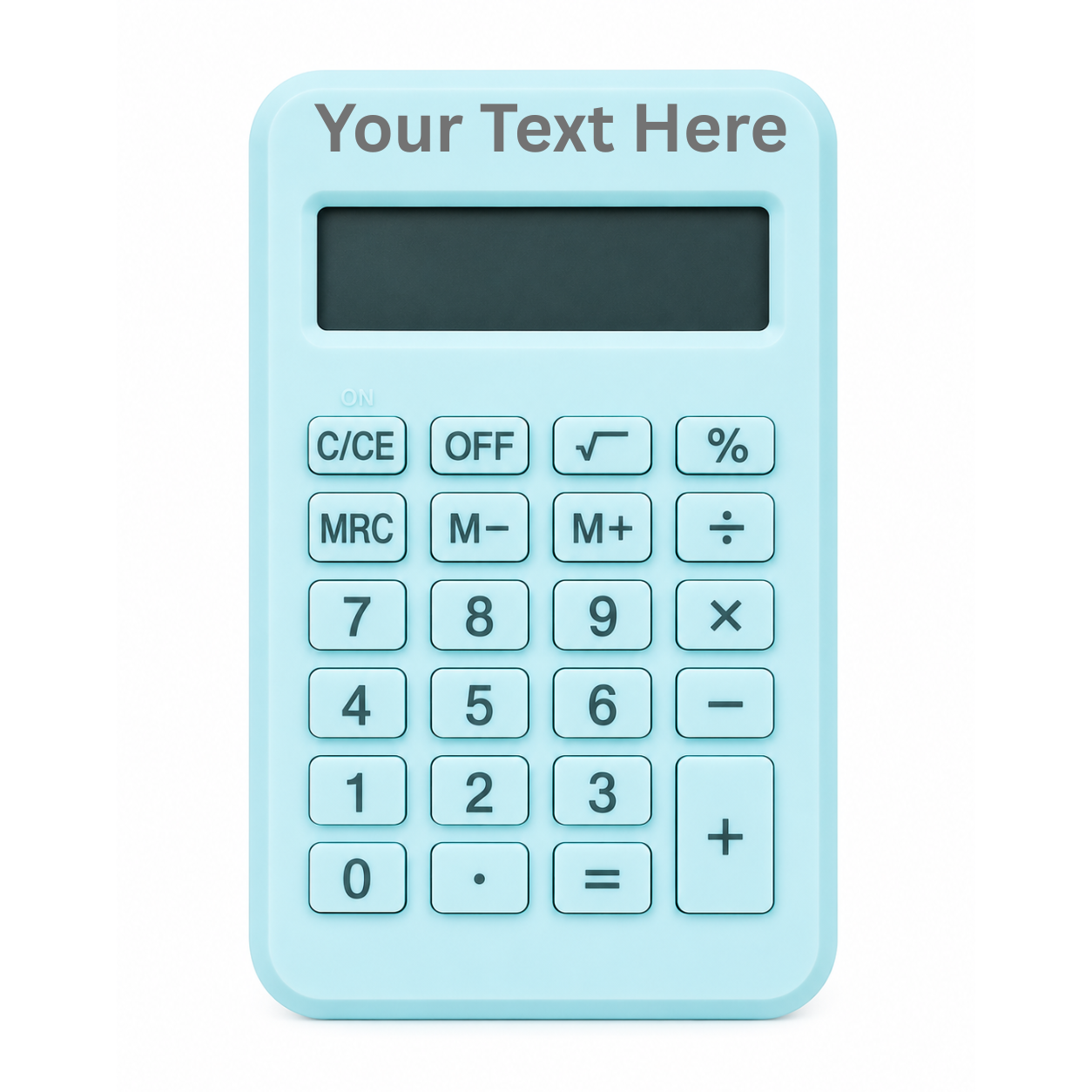 CUSTOM LOGO AND WORDS 丨 Pastel Silicone Calculator – 8-Digit Portable Calculator
