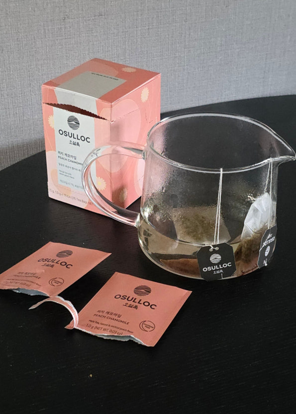 韓國濟州 Osulloc 無咖啡因草本茶系列｜薄荷茶 / 洋甘菊薰衣草茶 / 櫻桃博士茶 / 蜜桃洋甘菊茶