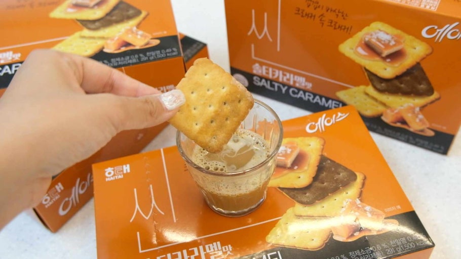 韓國 HAITAI 鹽味焦糖 Ace夾心酥 291g / 盒｜Salty Caramel