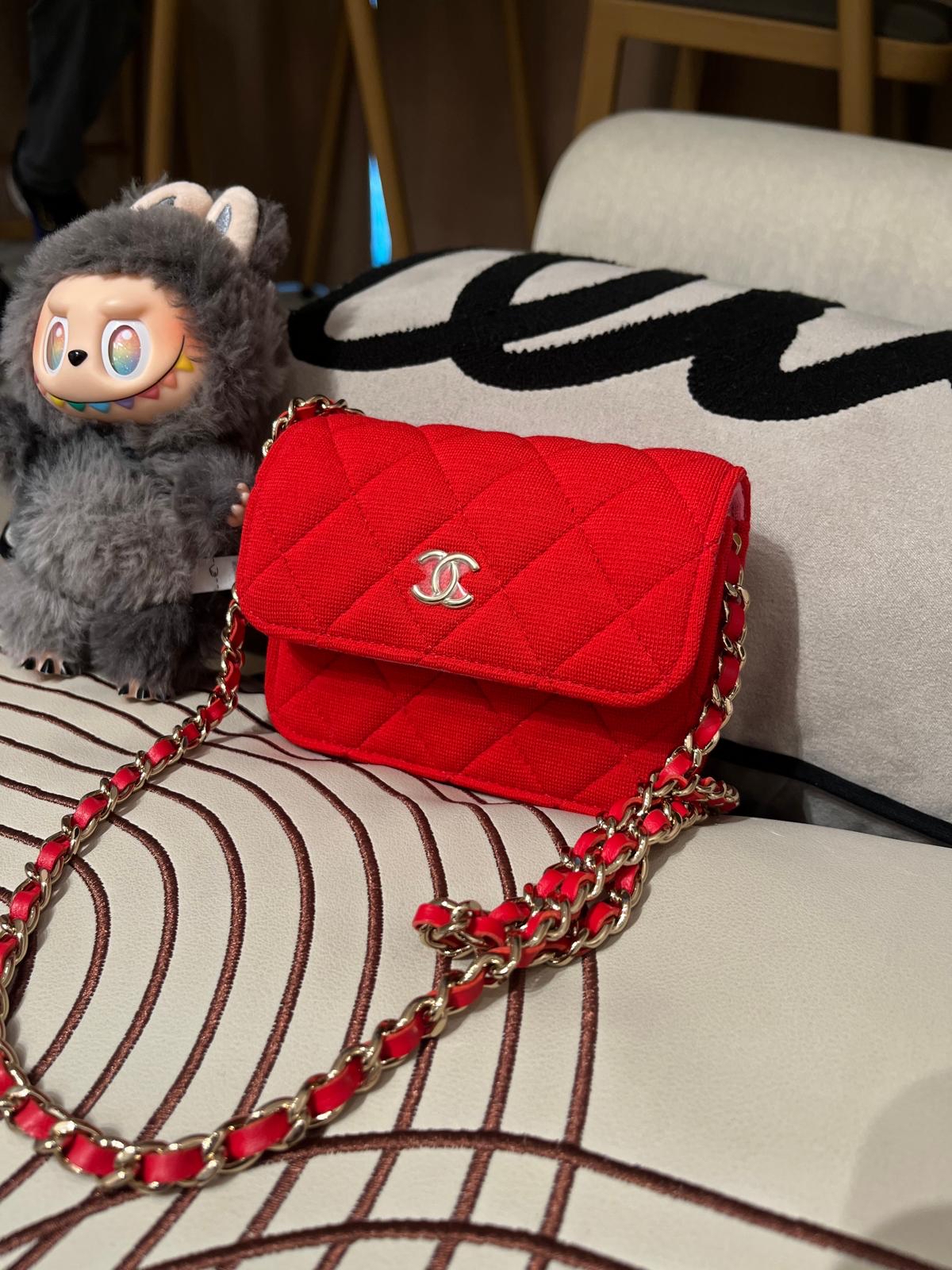全新 Chanel Mini Flap Bag with chain Size: W12.5*H9*D3cm  100%Authentic ,全新 ✅晶片貼✅dust bag
