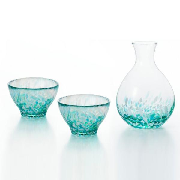 🔥🔥【日本製《ADERIA》輕玻璃水芭蕉清酒套裝】