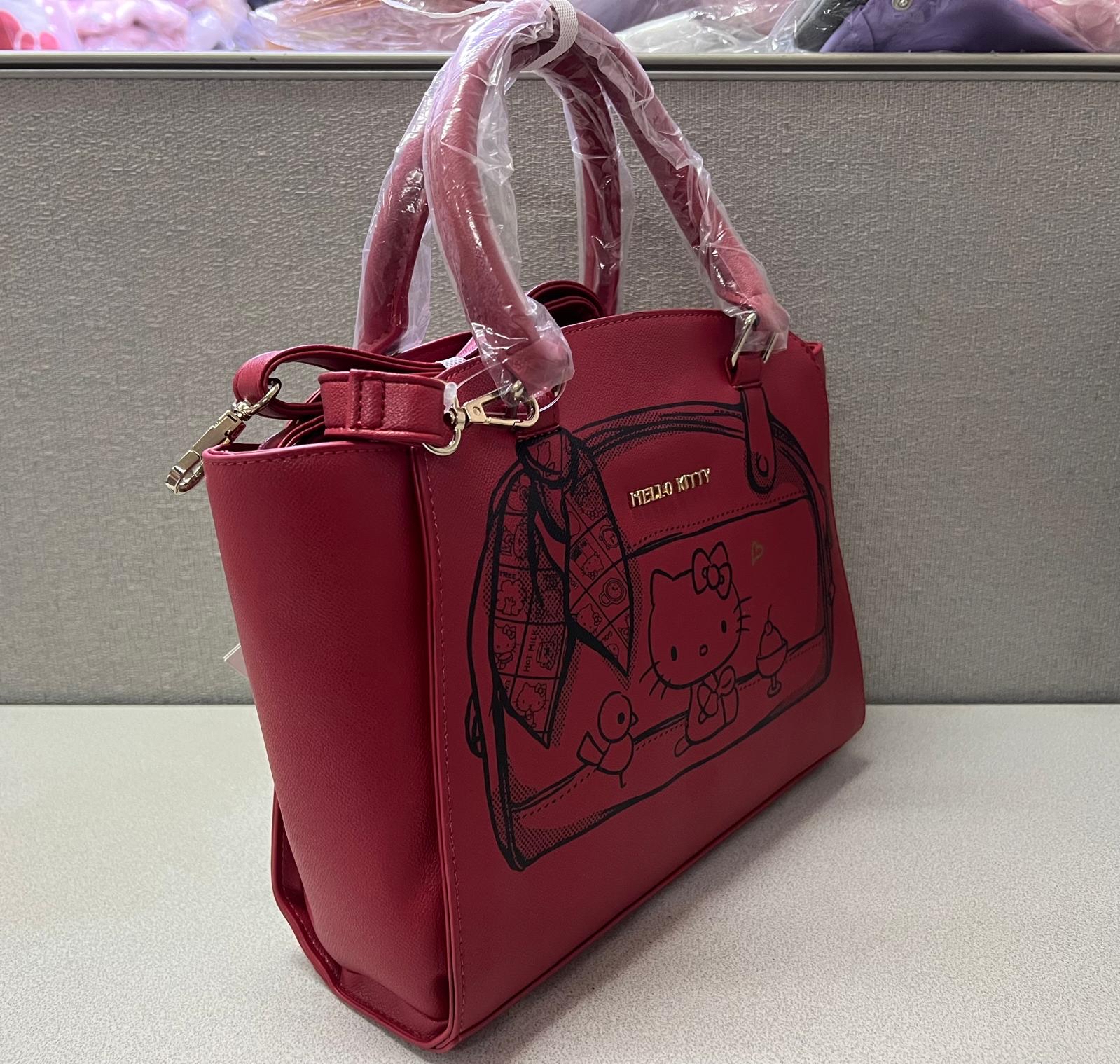 🎌日本直送🎌 Hello Kitty 復刻版圖案 斜孭手挽兩用袋