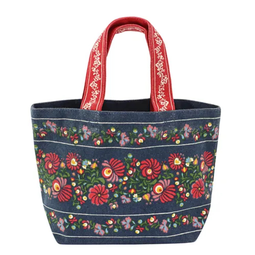 日本品牌🗾印度🇮🇳製造東歐傳統刺繡設計手拎帆布包現貨😍