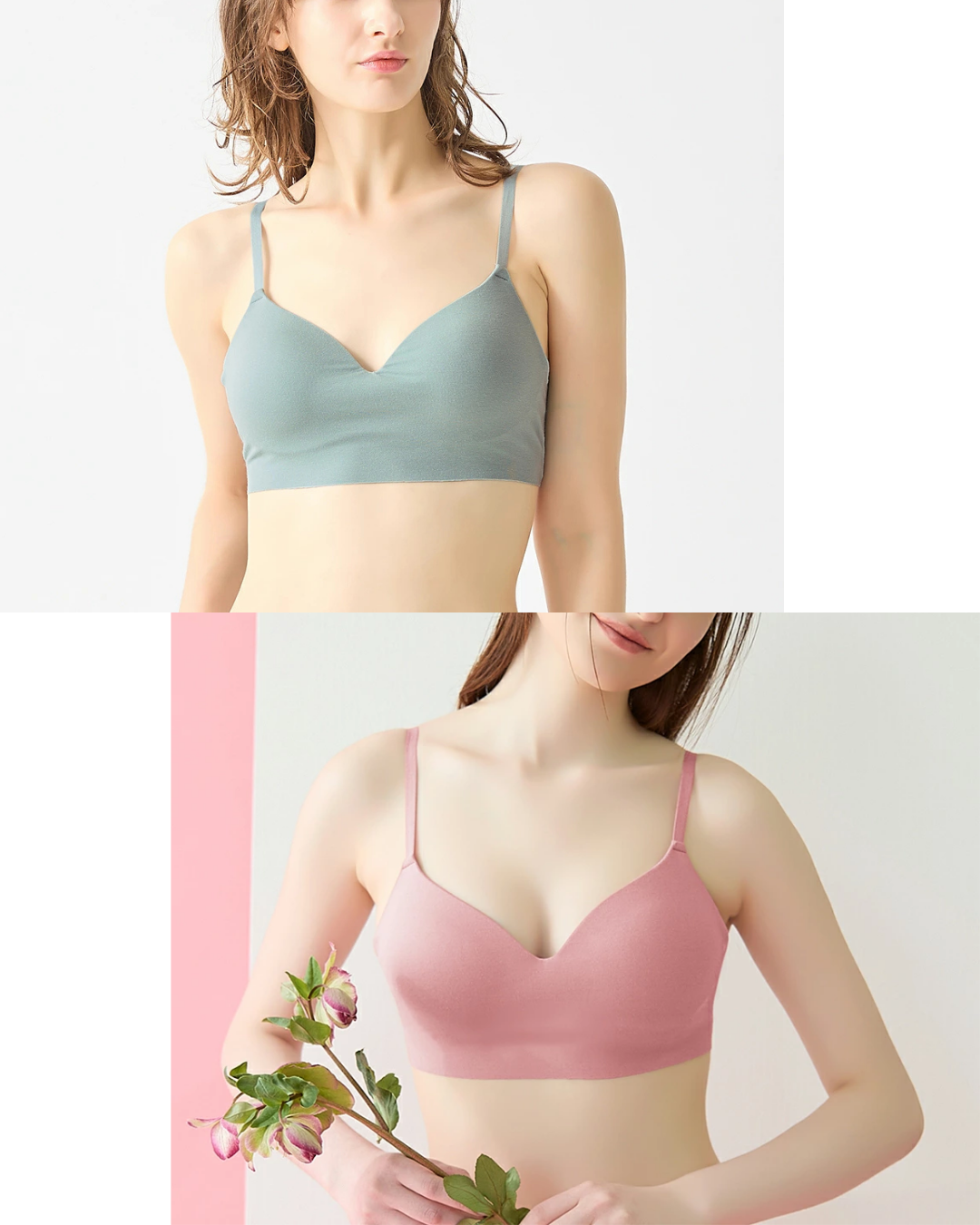  代購【 2025AW 新色 日本 直送 Gunze KIREILABO Fitte 有機棉 系列 無鋼圈 吊帶 胸圍 non wire bra top KB3055 】