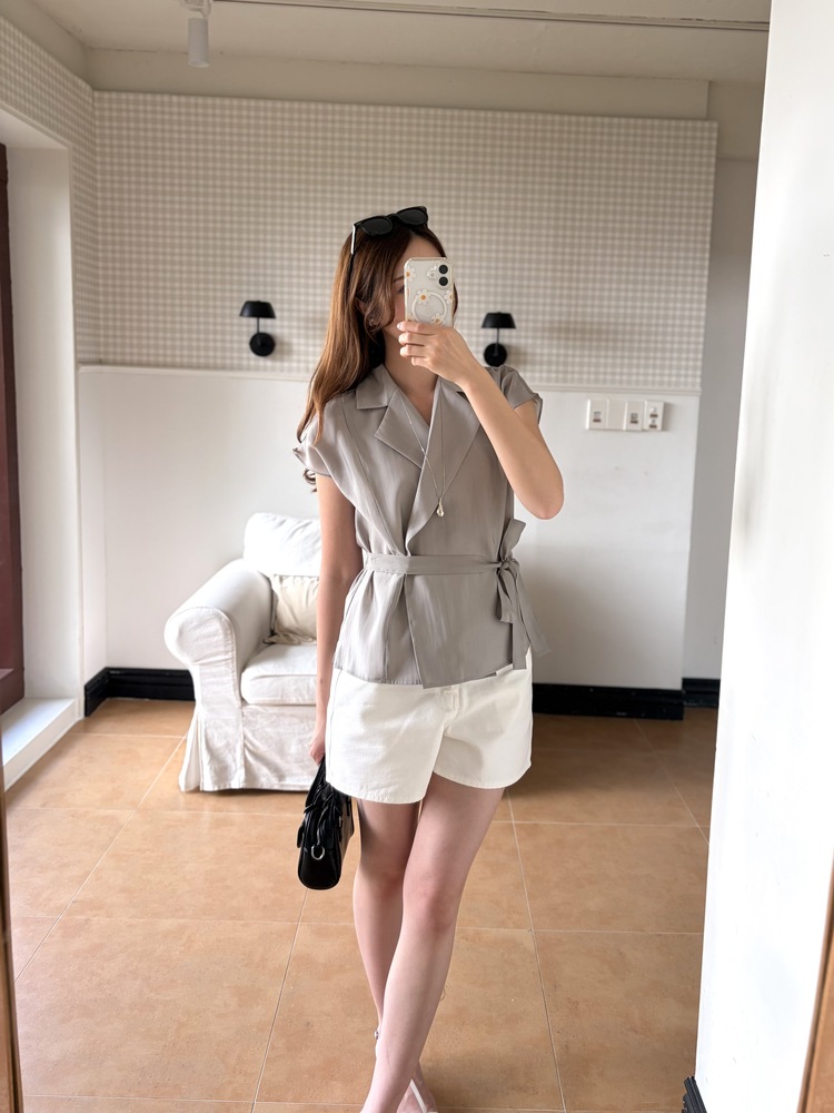 Everyday White Denim Shorts
