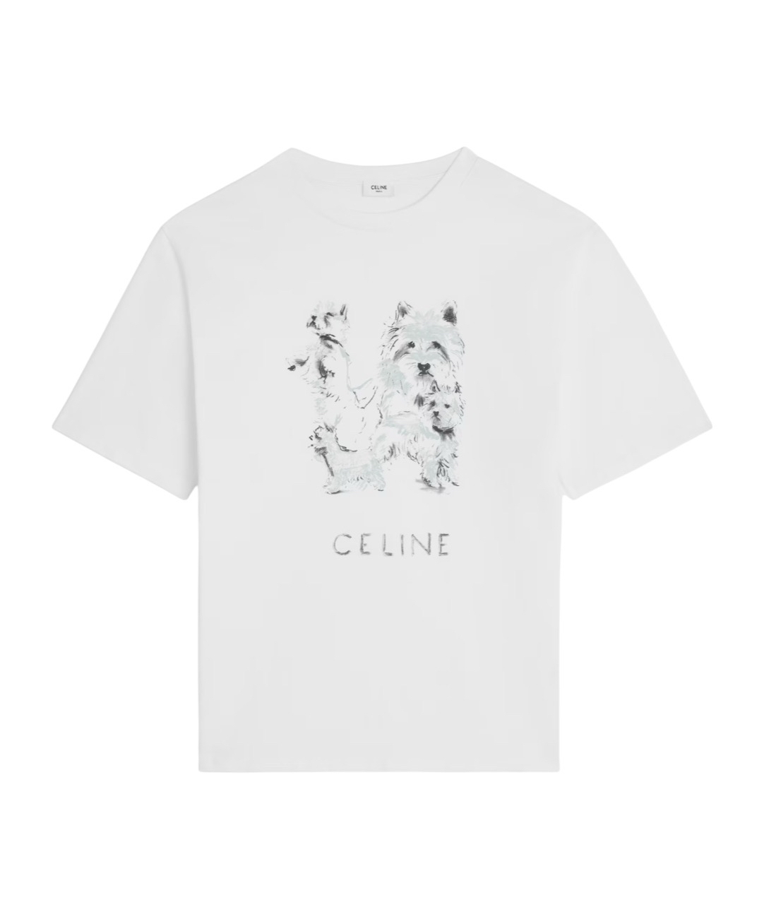 訂貨 ✨ Celine 新款 Oversize 狗仔圖案棉Tee  Size XS/S/M