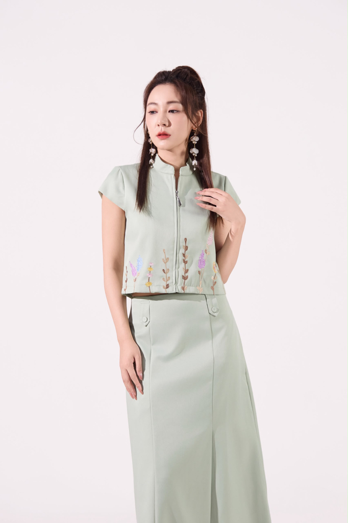 12241374 Elowen Tailored Maxi Skirt