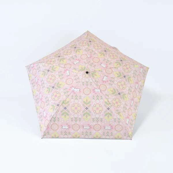 日本花文樣50cm長尾雀輕量迷你傘