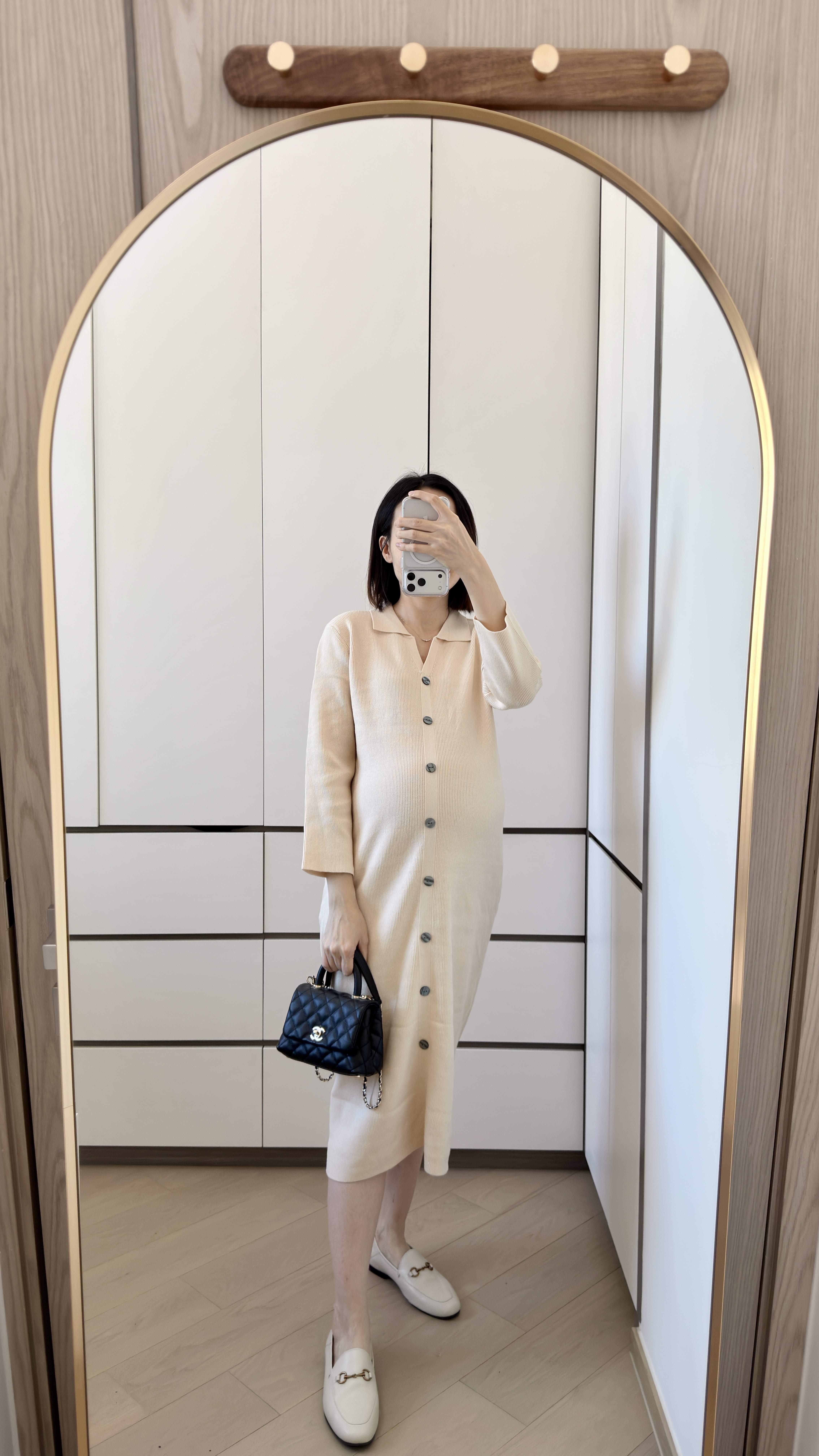 The Camille Knit Shirt Dress