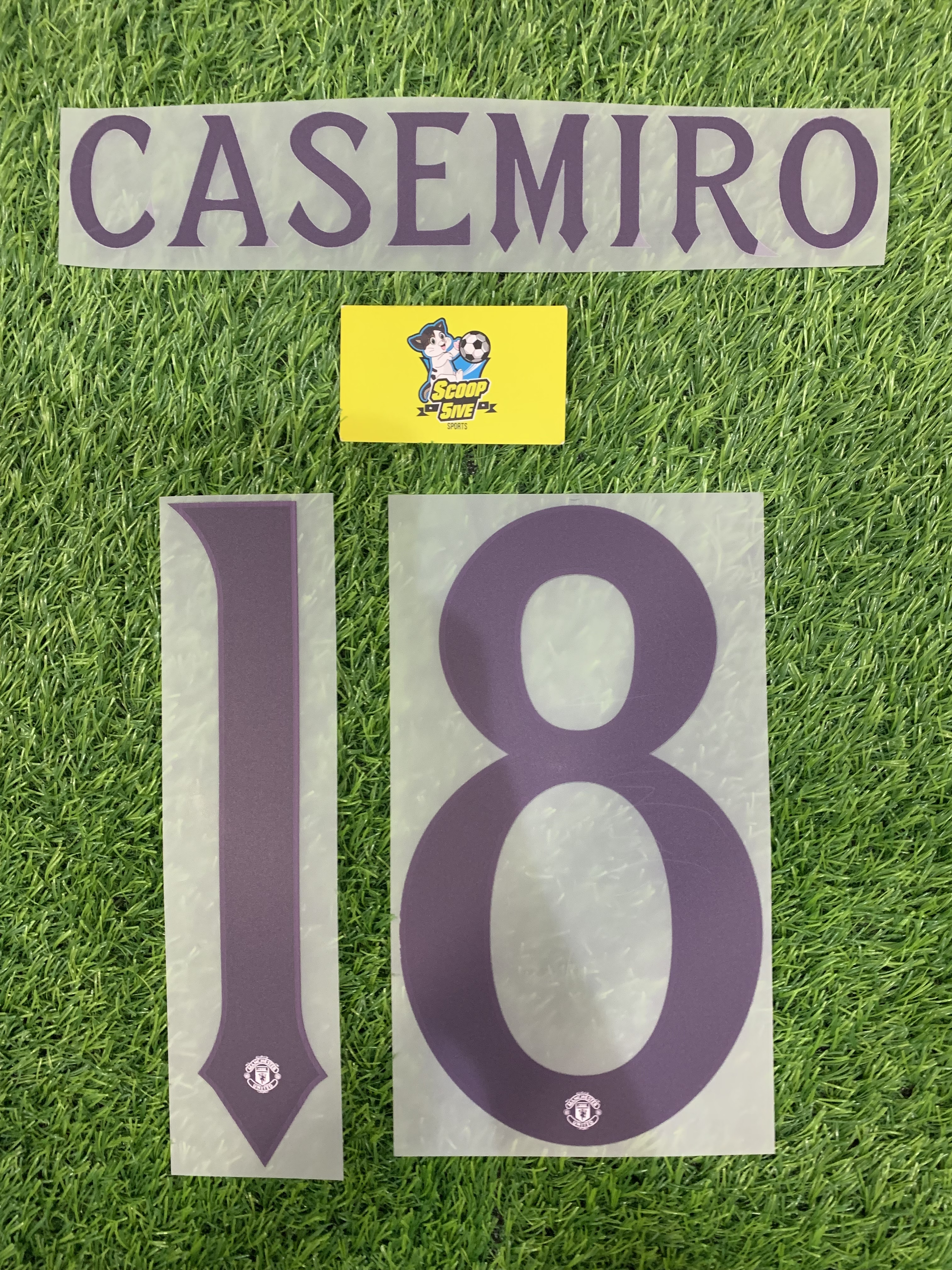 2025-26 Manchester United Away  Shirt Club printing 18 Casmiro 曼聯 作客 盃賽字 18 Casemiro