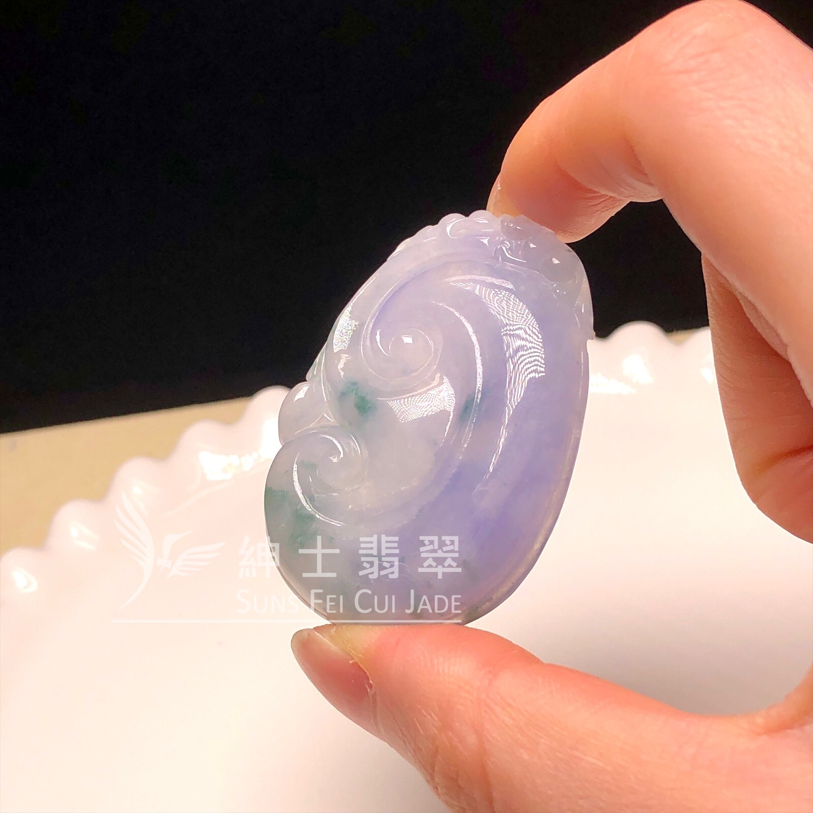  茄紫飄花如意 #B08577