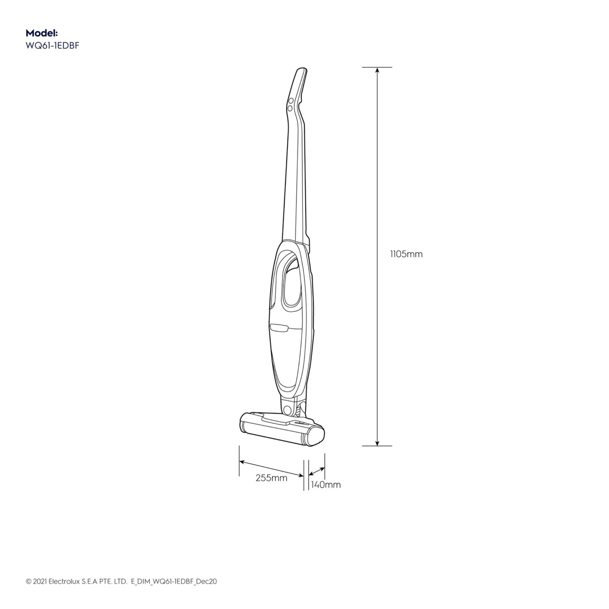 Electrolux Well Q6 2-in-1 Cordless Vacuum Cleaner (WQ61-1OGG)